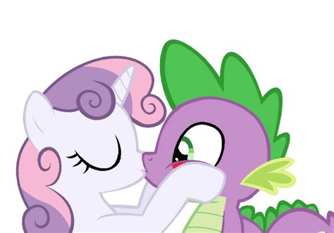 mlp fim rarity and spike|my little pony kiss spike.